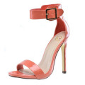 Mode Leder High Heel Lady Sandalen (S11)